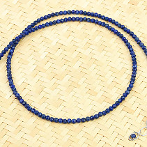 Cut necklace lapis lazuli 3mm Ag clasp