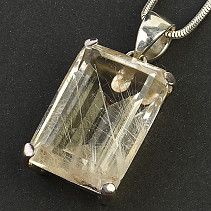 Pendant cut crystal with rutile Ag 925/1000 (11.0g) discount