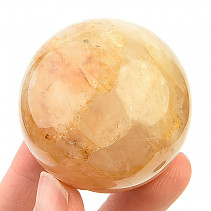 Crystal with limonite smooth ball 163g