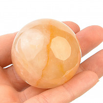 Crystal with limonite smooth ball 118g