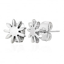 Steel Flower Earrings