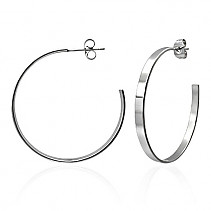 38 mm stainless steel earrings semicircles