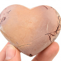 Hladké srdce z jaspisu 87g (Maroko)