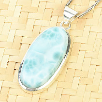 Silver pendant with larimar Ag 925/1000 9.1g