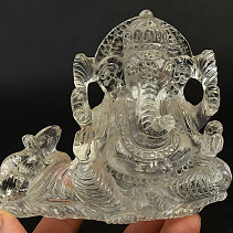 Ganesha a myš - figurky z křišťálu 8,4 cm