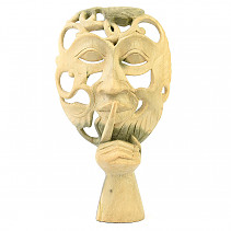 Standing wooden mask (Indonesia) 24cm