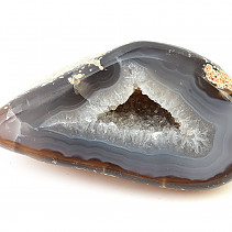Agate geode brownish gray 215 g