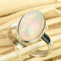 Ring precious opal Ag 925/1000 2.6g (size 50) Ethiopia