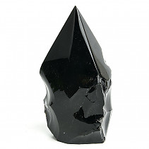 Black obsidian large point from Mexico 1292g