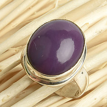 Sugilite oval ring size 52 Ag 925/1000 5.3g