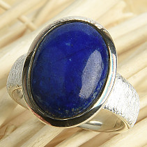 Lapis lazuli oval ring Ag 925/1000 11.4g size 60