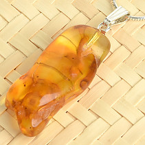 Amber pendant, handle Ag 925/1000 2.0g