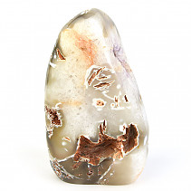 Decorative agate with amethyst crystals (3624g)