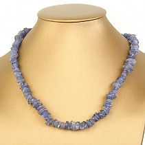 Tanzanite necklace 47cm clasp Ag 925/1000 48g