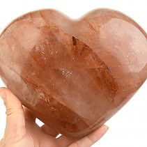Big heart crystal with hematite from Madagascar 2302g