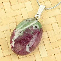 Ruby in zoisite QEX pendant handle Ag 925/1000 4.4g