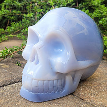 Blue chalcedony skull from Turkey 2494g