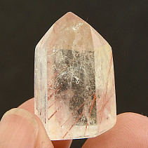 Crystal with rutile point small from Madagascar 8g