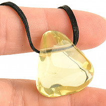Lemonquartz - brazilianite pendant with cuticle 10g