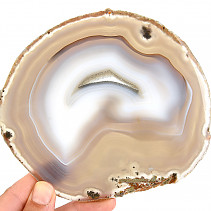 Gray agate slice with core Brazil 205g