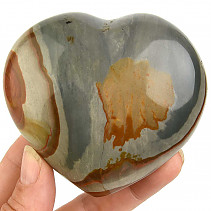 Smooth heart colorful jasper 287g