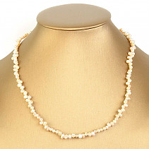 White pearl necklace Ag 925/1000 11.3g (43cm)