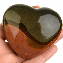 Smooth heart colorful jasper 204g