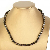 Dark pearl necklace balls 48cm
