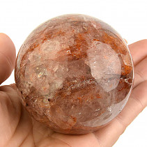 Crystal with hematite ball (Madagascar) Ø64mm