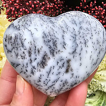 Heart dendritic opal 198g