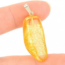 Amber pendant with silver handle Ag 925/1000 2.5g
