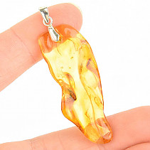 Amber pendant with silver handle Ag 925/1000 2.9g