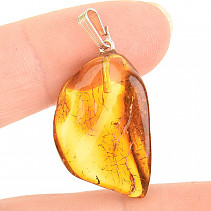 Amber pendant Ag handle 925/1000 (2.2g)