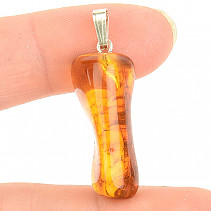 Amber pendant with silver handle Ag 925/1000 2.1g