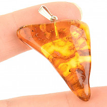 Amber pendant with silver handle Ag 925/1000 2.7g