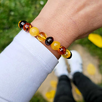 Amber bracelet mix of colors 10.5g