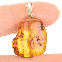 Amber pendant with silver handle Ag 925/1000 2.3g