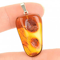 Amber pendant with silver handle Ag 925/1000 (2.5g)