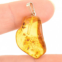 Amber pendant with handle (Ag 925/1000 1.9g)