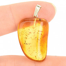 Amber pendant with silver handle Ag 925/1000 (2.4g)