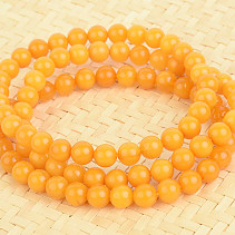 Amber bracelet caramel balls 7mm