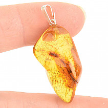 Amber pendant with silver handle (Ag 925/1000 2.5g)