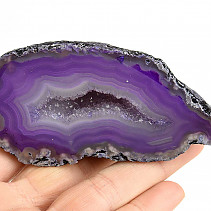 Purple Agate Cavity Geode 197g