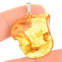 Amber pendant with silver handle Ag 925/1000 3.2g