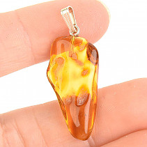 Amber pendant with handle Ag 925/1000 1.7g