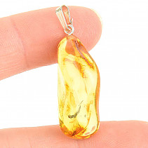 Amber pendant with silver handle Ag 925/1000 2.2g