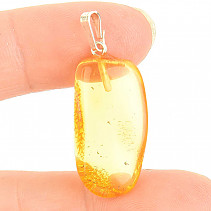 Amber pendant with silver handle Ag 925/1000 2.0g