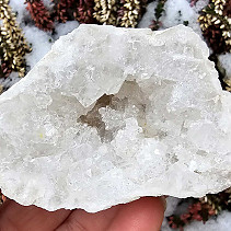 Quartz-calcite geode from Morocco 98g
