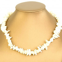 Shell pearl necklace 45cm clasp Ag 925/1000