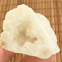 Quartz-calcite geode from Morocco 126g
